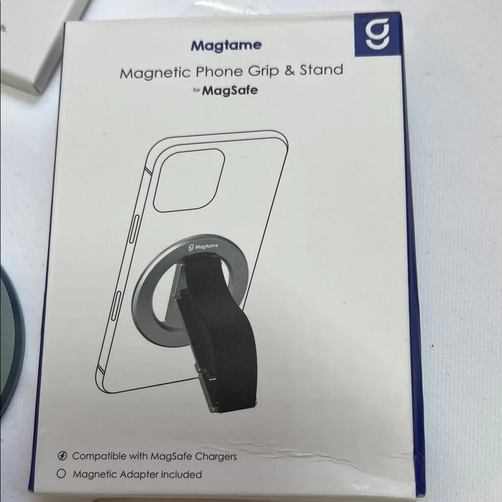 MagSafe Compatible Magnetic Phone Grip & Stand - Black